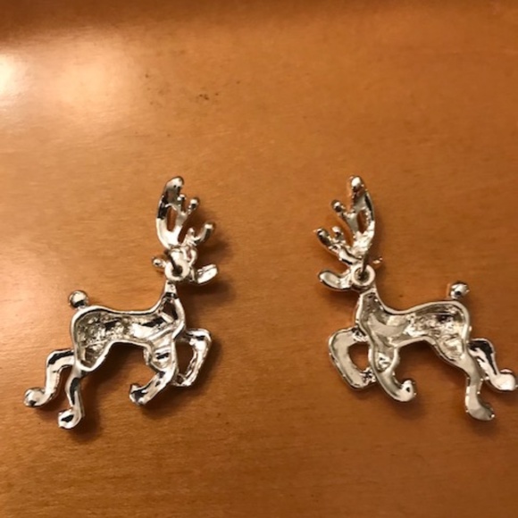 Reindeer Earrings Rudolph Santa Christmas New - Picture 5 of 5